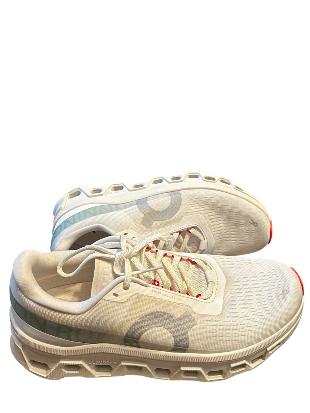 On Running Women’s Cloudmonster 1 Ivory Multi Running Shoes Sz-11 NIB
